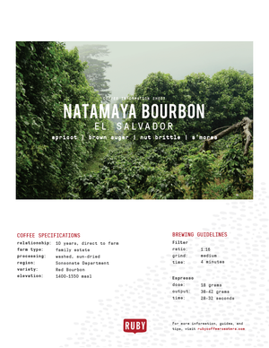 El Salvador Natamaya Bourbon