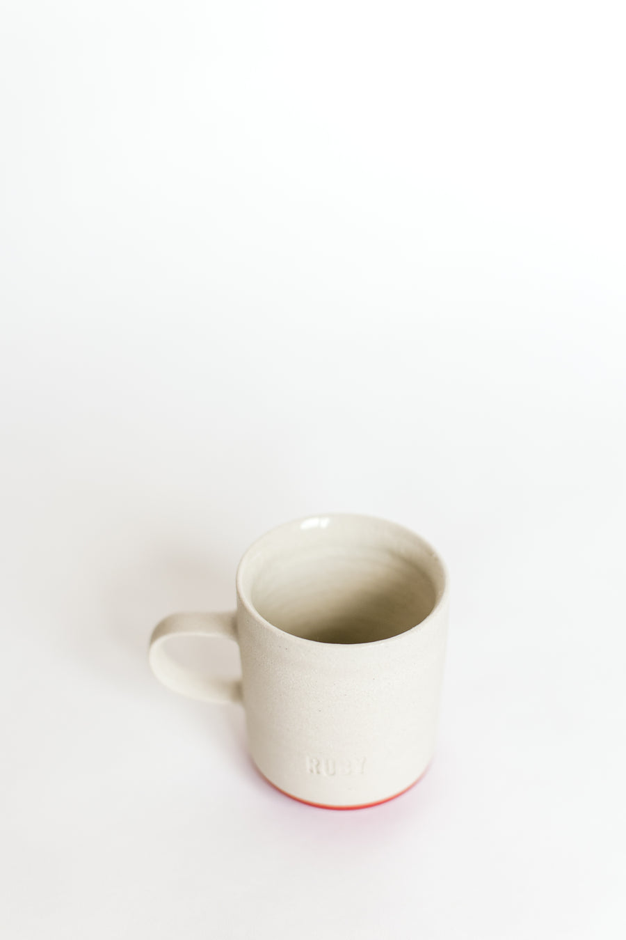 Handmade Ruby PKK Coffee Handle Mug