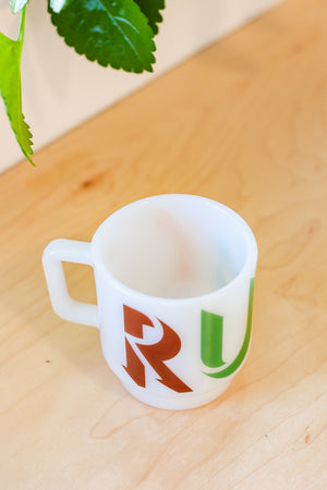 RUBY Milk Glass Mug